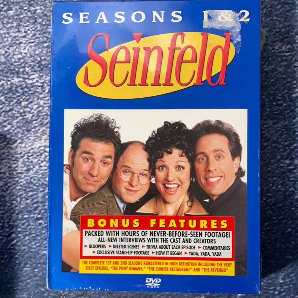 Seinfeld: the Complete Season 1 and  2 (DVD Box Set) 4-Discs, BRAND NEW SEALED